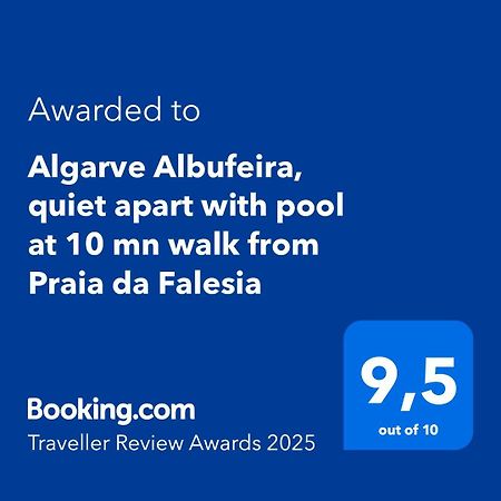 אולוס די אגווה Algarve Albufeira, Quiet Apart With Pool At 10 Mn Walk From Praia Da Falesia מראה חיצוני תמונה