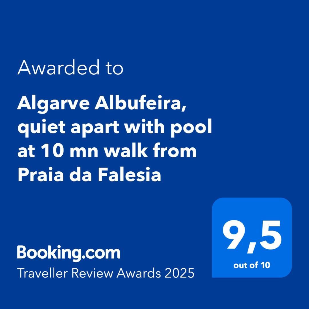 אולוס די אגווה Algarve Albufeira, Quiet Apart With Pool At 10 Mn Walk From Praia Da Falesia מראה חיצוני תמונה